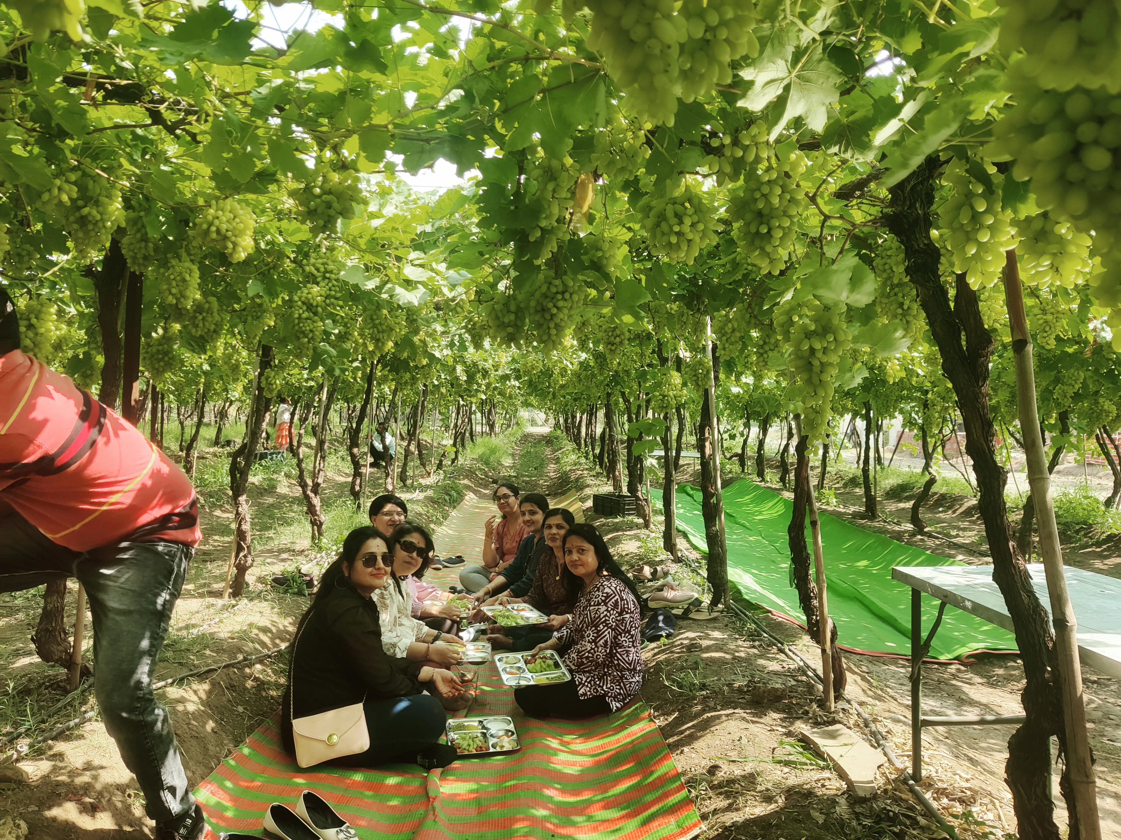 Enjoying the holiday with family and friends