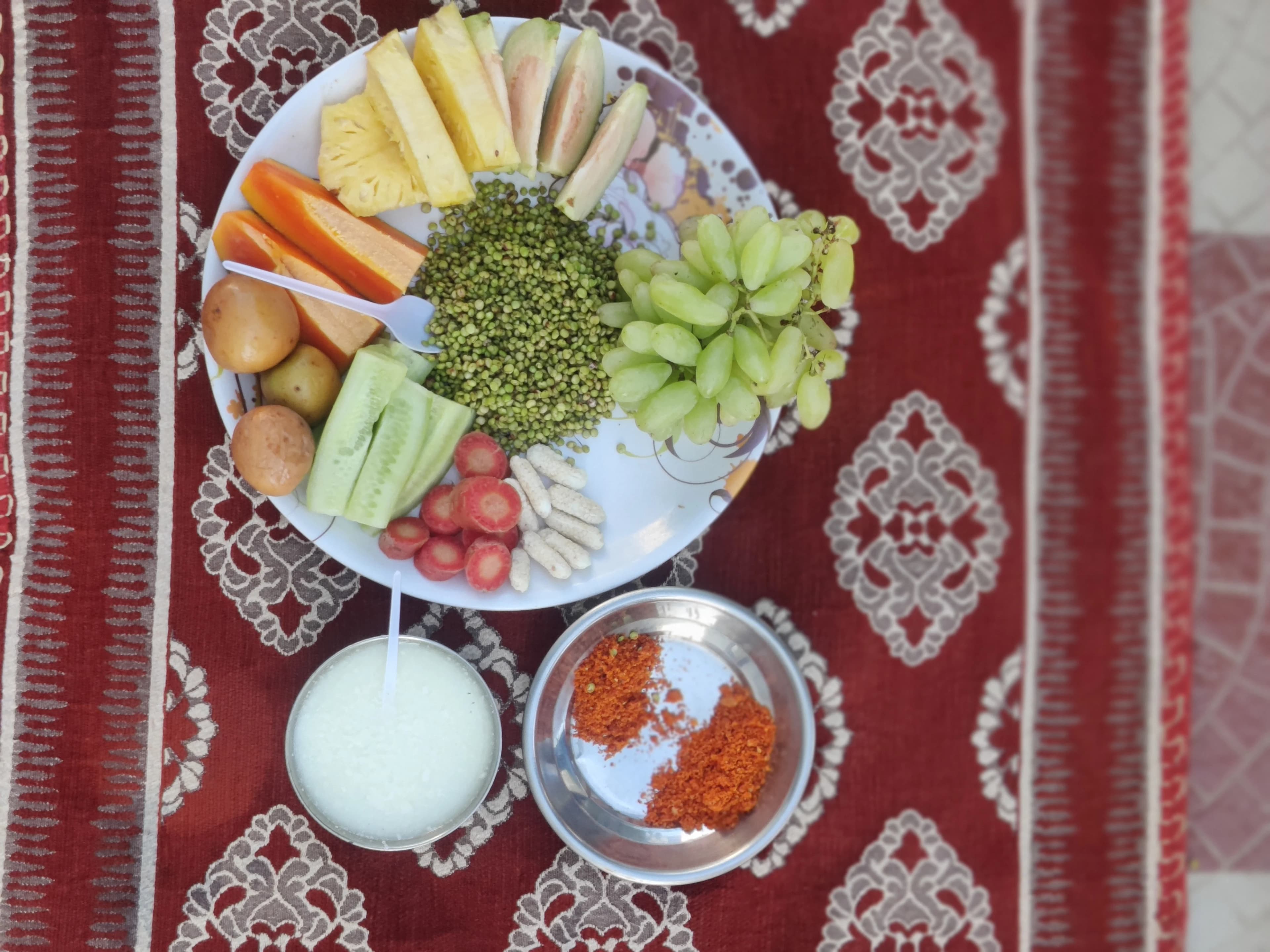 Lunch at the Farm House with Family and Friends